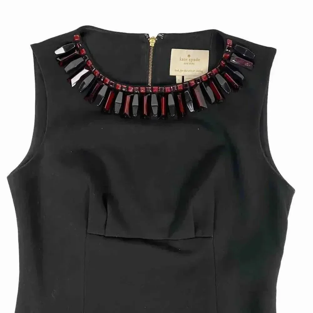 Kate Spade Diana Basic Geometry Black Dress size 6